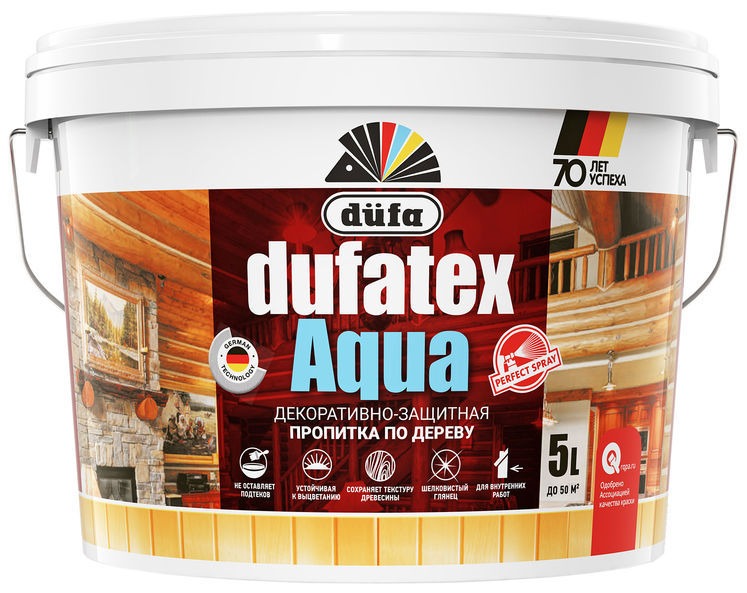 Пропитка декоративно-защитная для дерева düfa DUFATEX-AQUA
