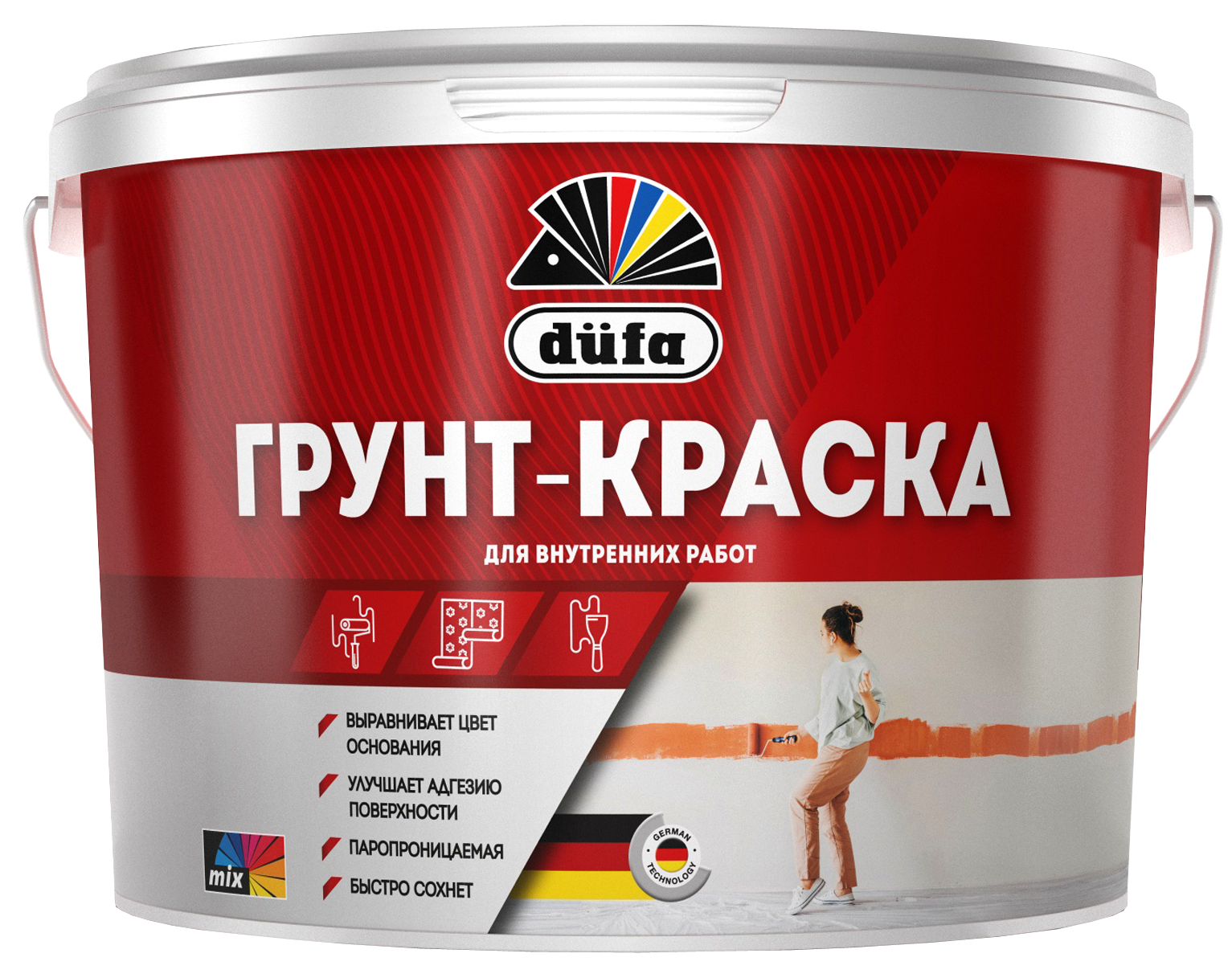 Базовая грунт-краска для внутренних работ düfa