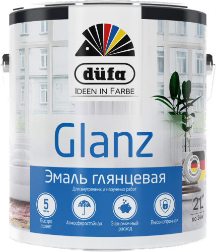 Эмаль глянцевая düfa GLANZ белая