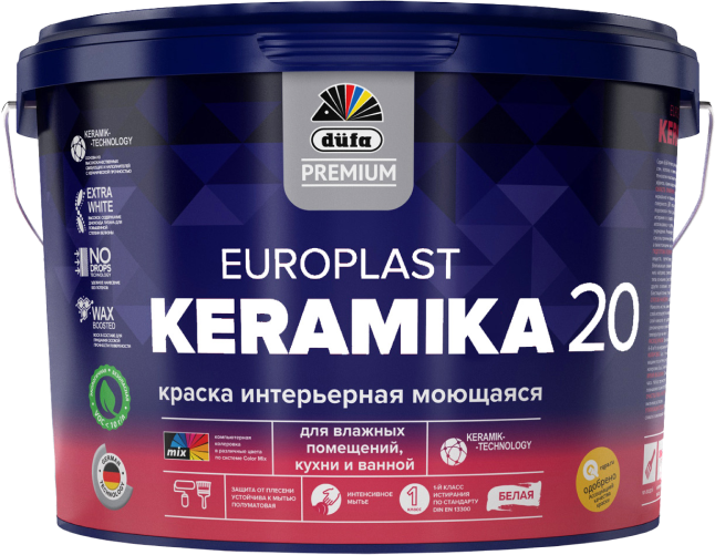 Краска интерьерная моющаяся düfa Premium EUROPLAST KERAMIKA 20