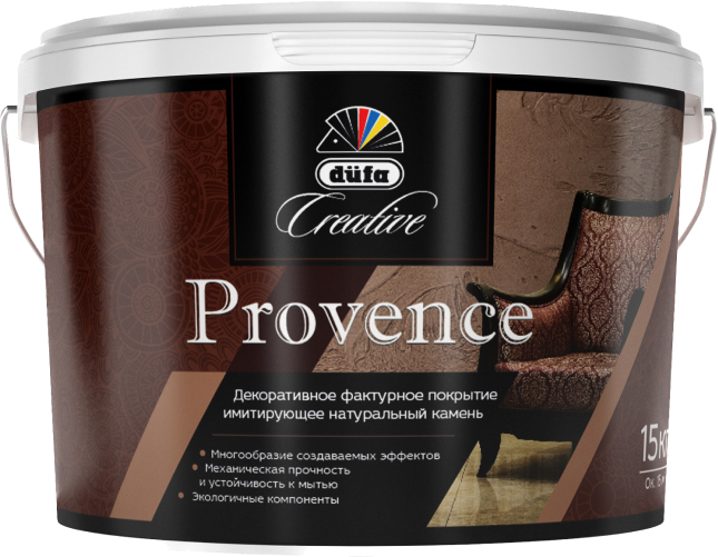 Штукатурка декоративная, имитирующая натуральный камень PROVENCE düfa Creative