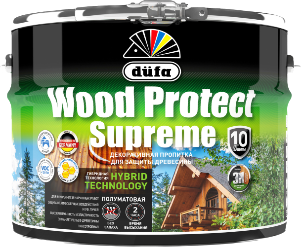 Высокопрочная пропитка по дереву düfa WOOD PROTECT SUPREME