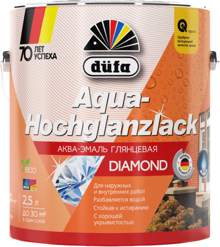 Эмаль глянцевая düfa AQUA-HOCHGLANZLACK на водной основе