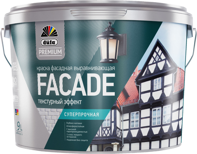 Краска фасадная суперпрочная düfa Premium FACADE